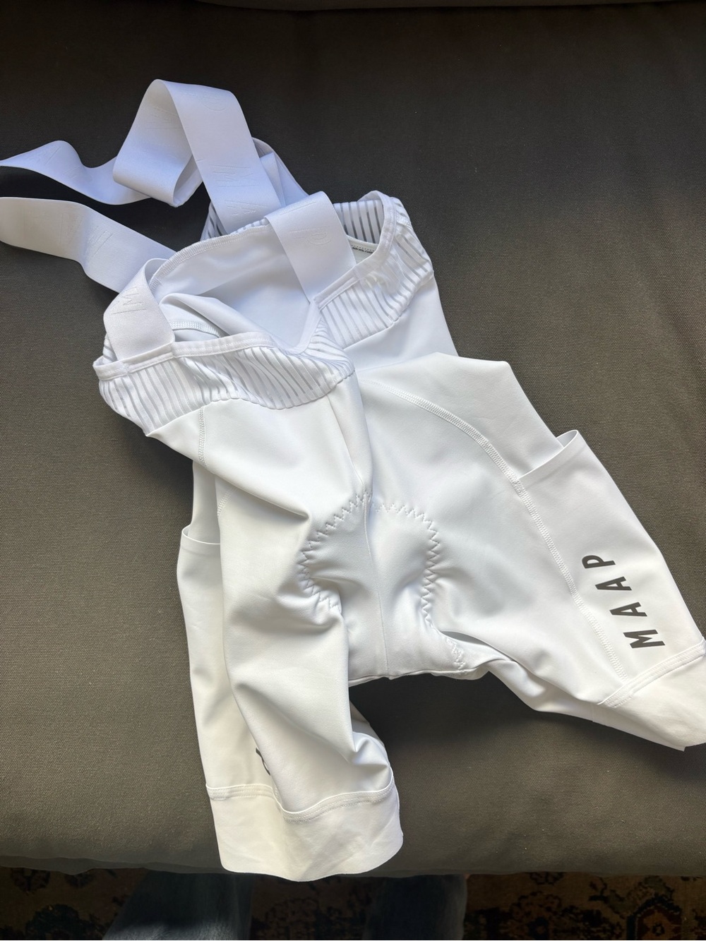 Maap White Cycling Bib Shorts